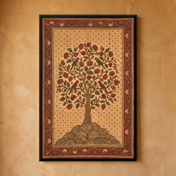 Tree of Life with Birds in Amber