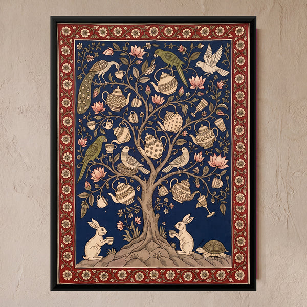Tree of Life Bearing Teapots and Cups