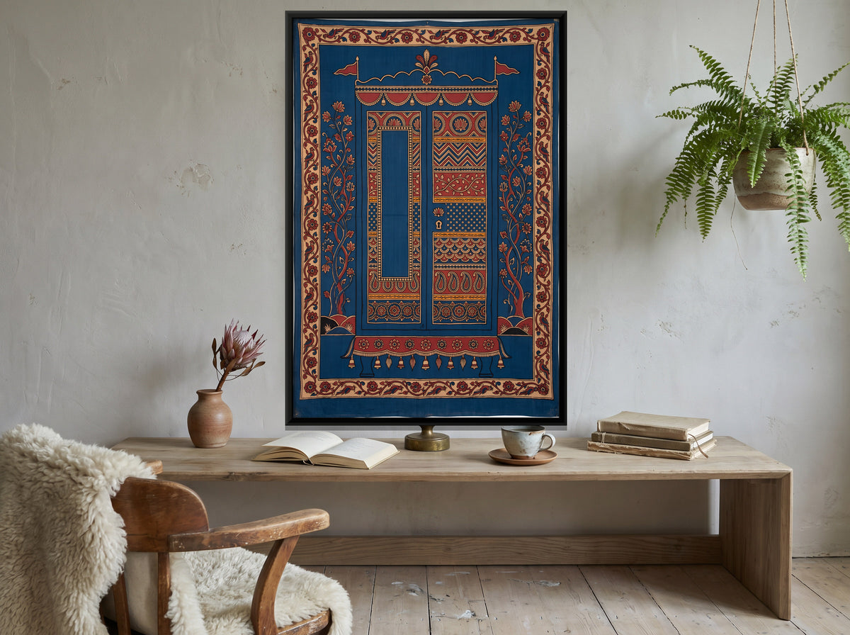 Almirah with a Mirror Door - canvas art shown in a second room setting
