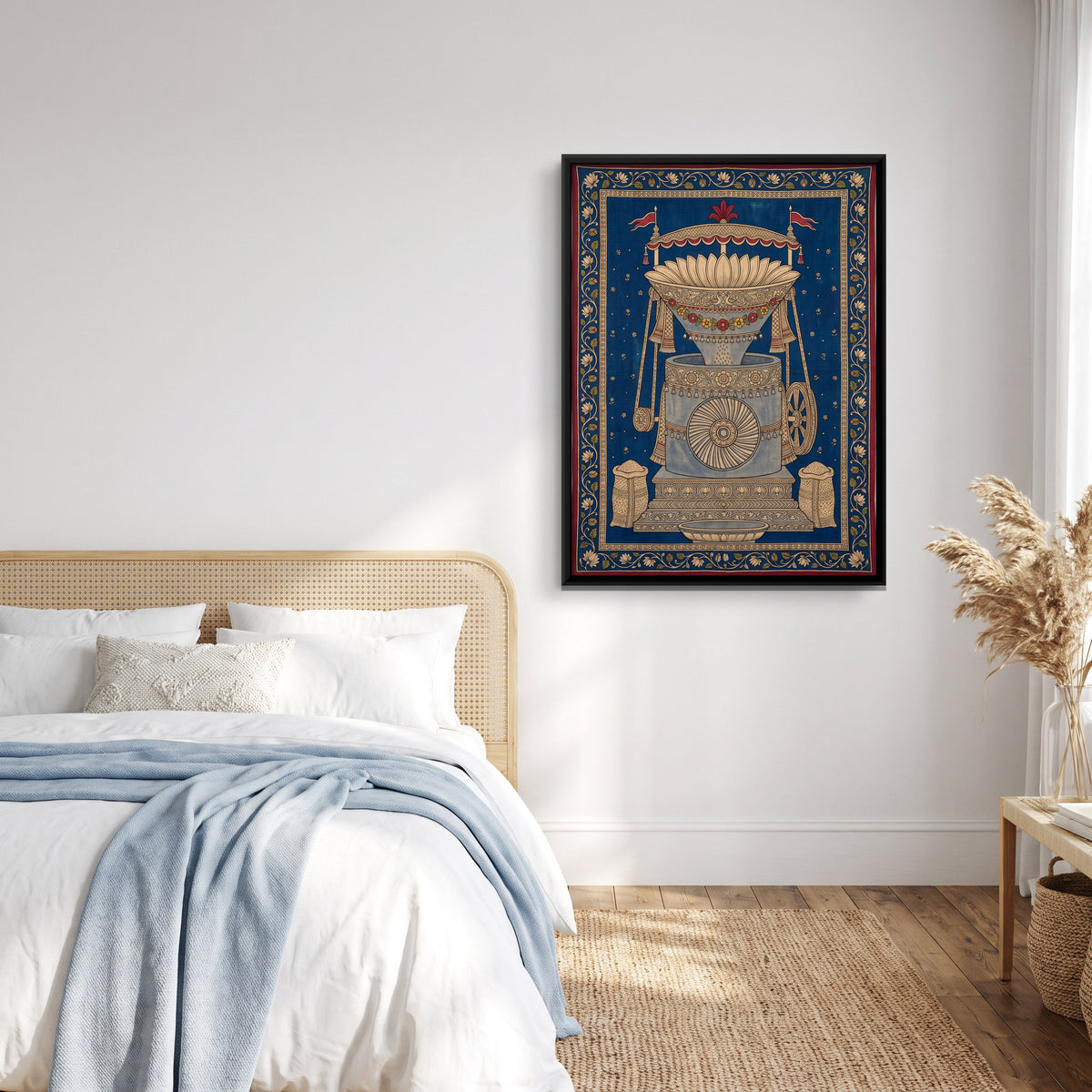 Flour Mill - canvas art shown in a second room setting
