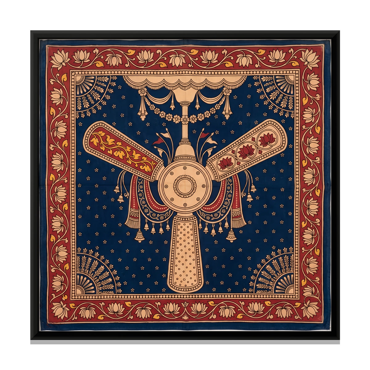 Ceiling Fan - framed canvas print, front view