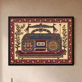 Radio Cassette Player with Floral Speaker Grilles
