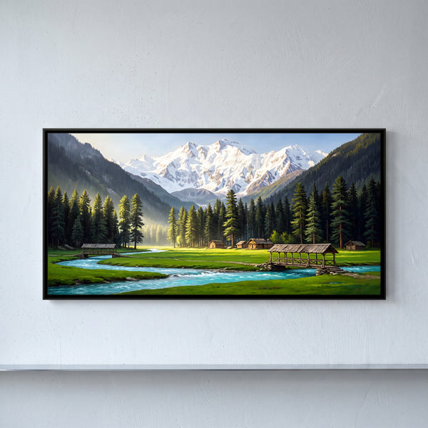 Snow Peaks Above Betaab Valley