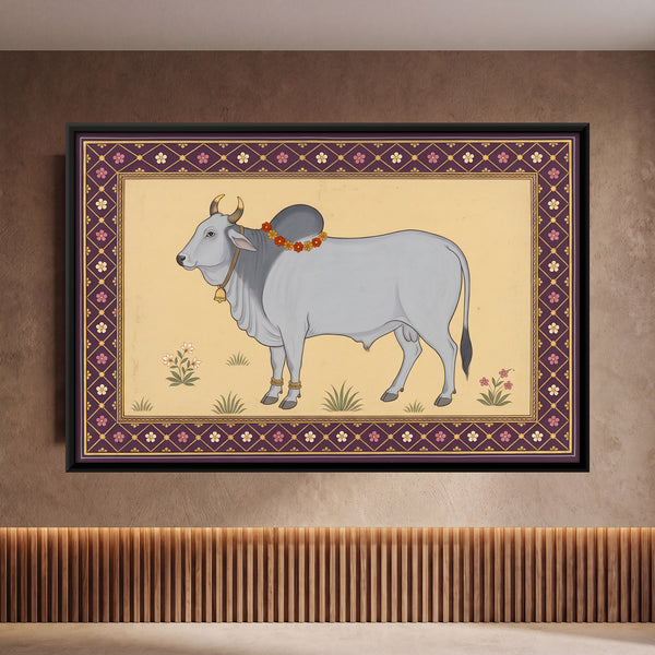 Garlanded Zebu Bull