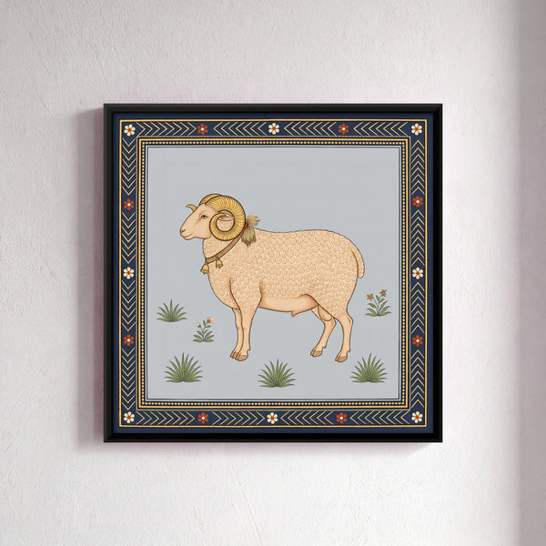 Ram with Curled Horns