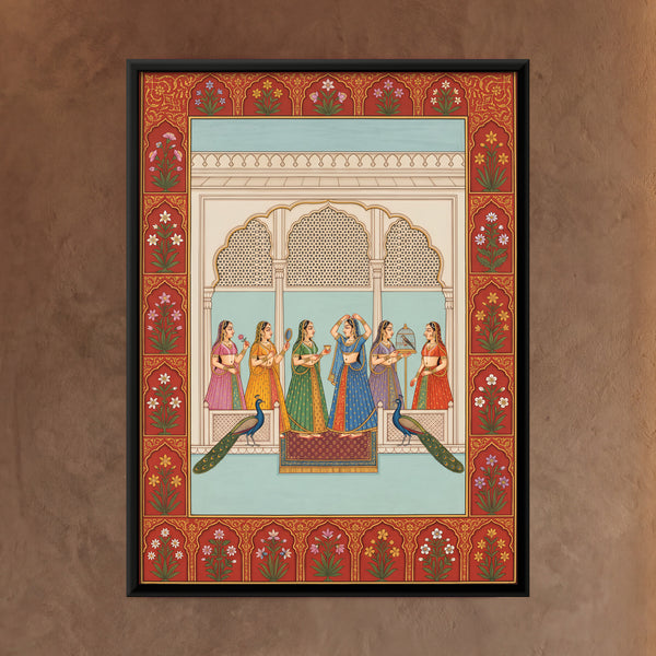 Court Ladies with Peacocks