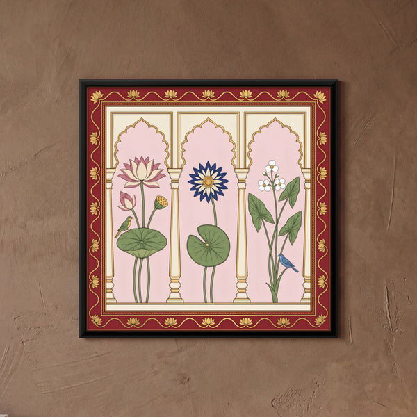 Lotus and Water Lilies in Niches