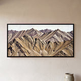 Bare Folded Mountain Ridges