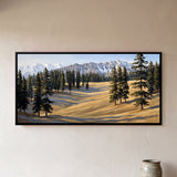 Pine Trees on a Golden Meadow