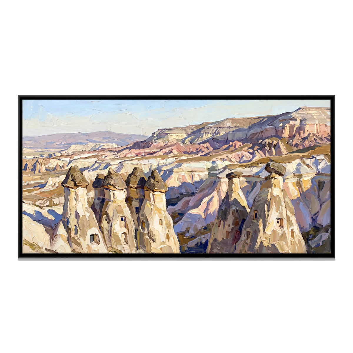Fairy Chimneys of Cappadocia - framed canvas print, front view