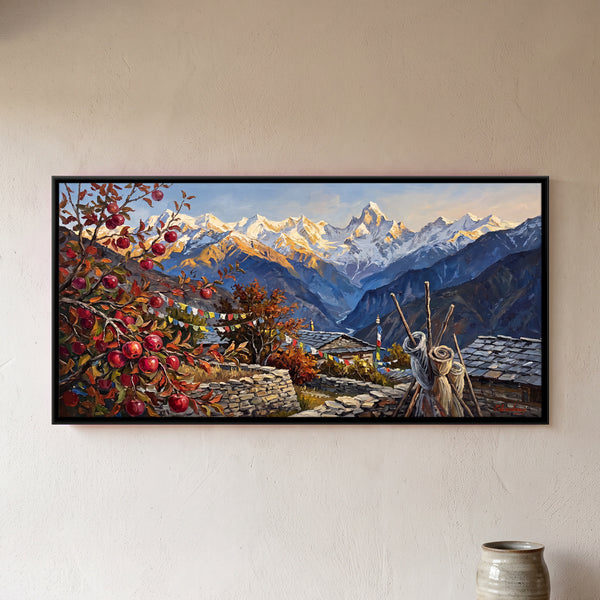 Apple Tree Above a Himalayan Village