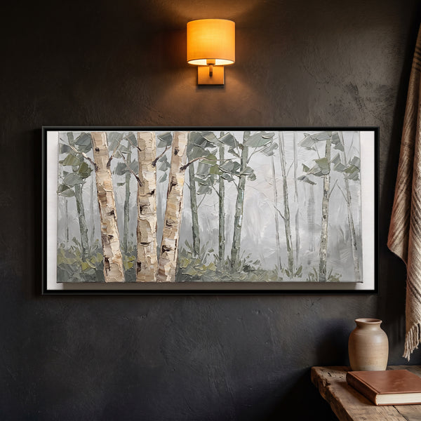 Birch Grove in Mist