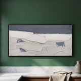 Slate and White Abstract Horizon