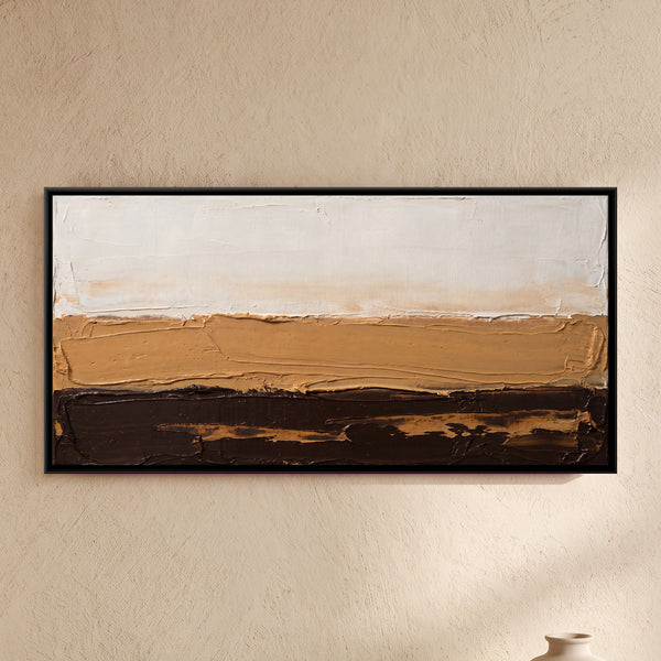 Abstract Landscape in Ochre and Umber