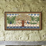 Kalpavriksha Tree with Cows and Peacocks