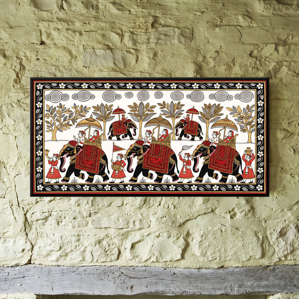 Royal Elephant Procession in Slate