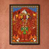 Ten-armed Panchamukhi Hanuman with Devotees in Coral, 4:3