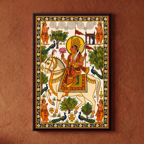 Devnarayan on Horseback with Lotus