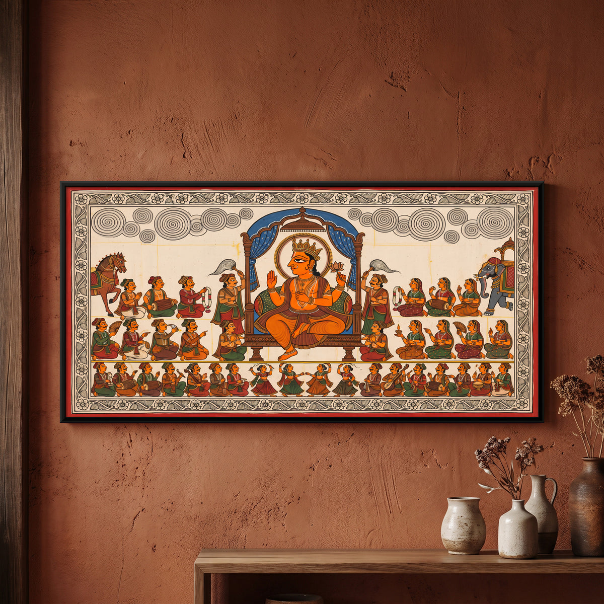Devnarayan Darbar - framed canvas art hung on a wall