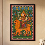 Durga Riding Her Lion