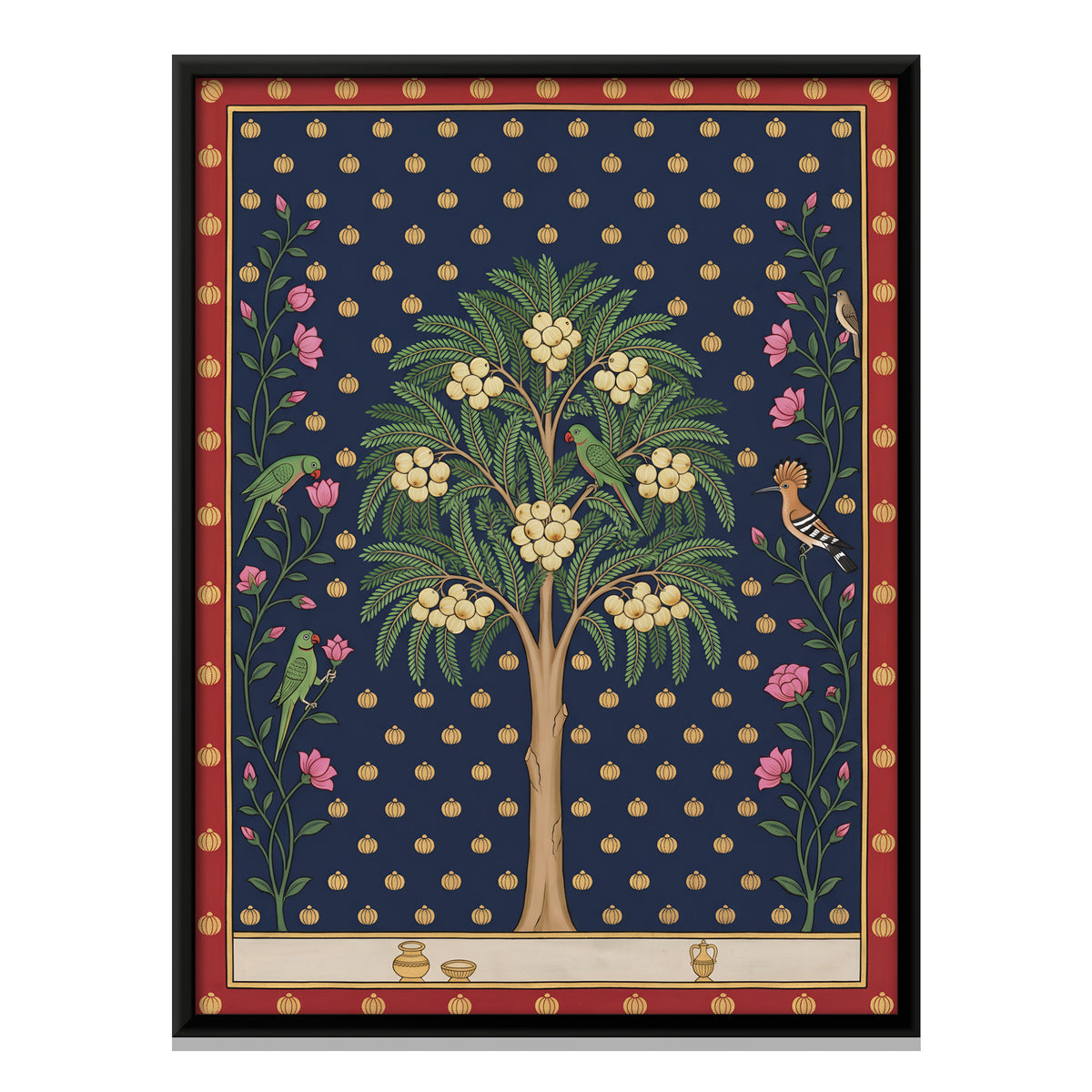 Amla Tree - framed canvas print, front view