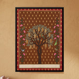 Shami Tree with Birds in Terracotta