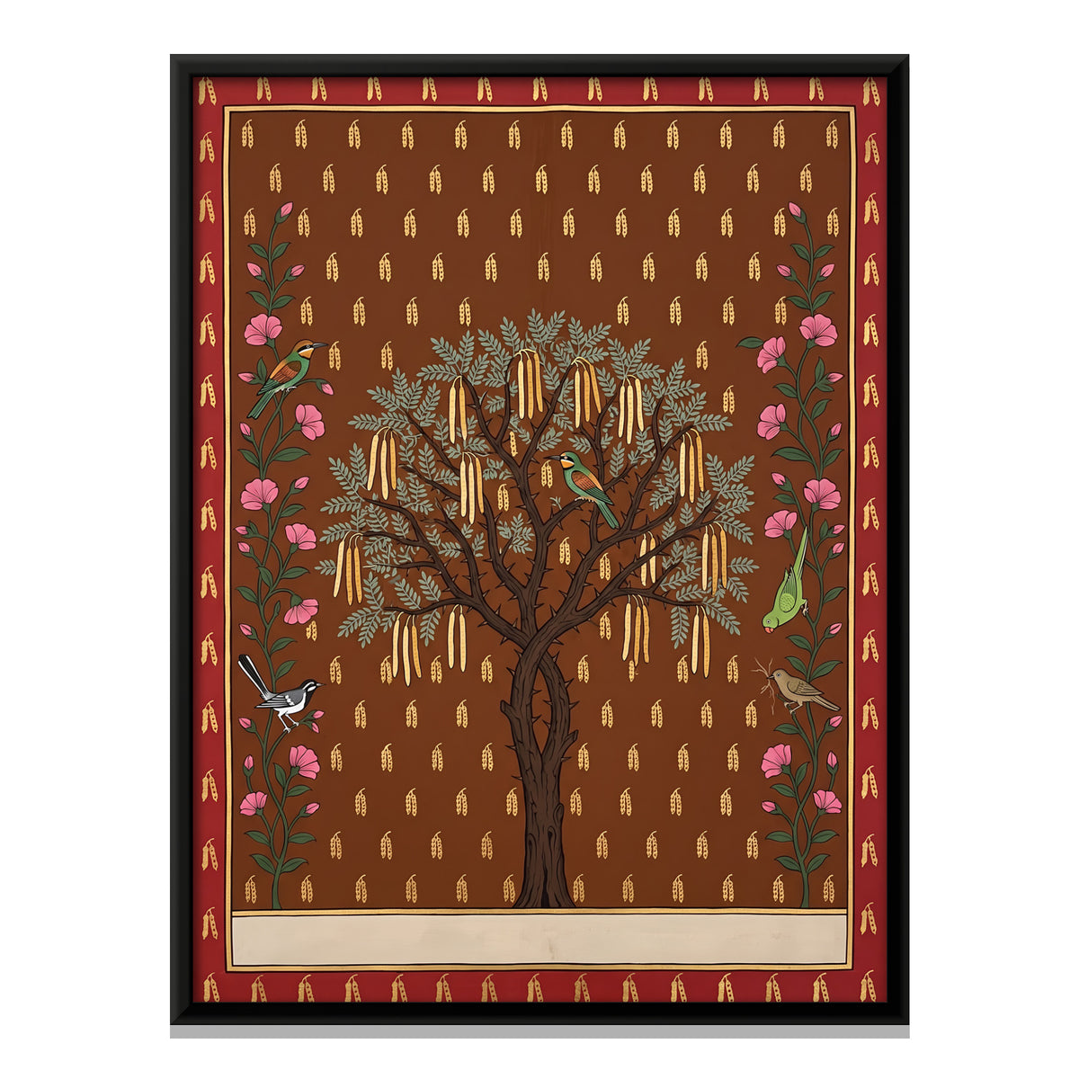 Shami Tree - framed canvas print, front view