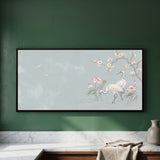 Cranes in a Lotus Pond in Pearl