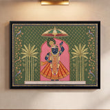 Shrinathji in a Bamboo Grove