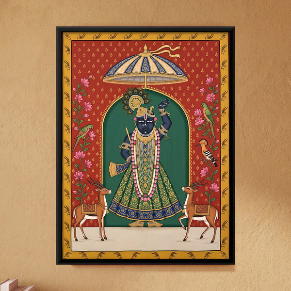 Shrinathji with Gazelles