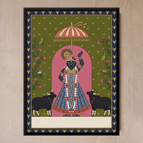 Shrinathji with Indian Bison