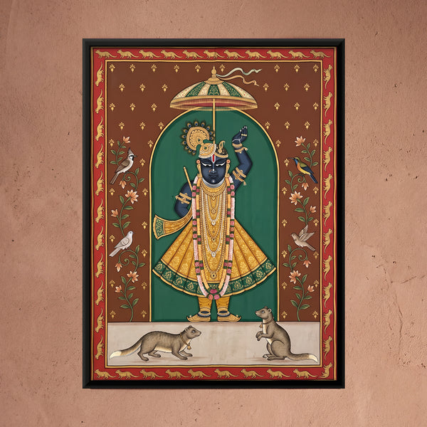 Shrinathji with Mongooses