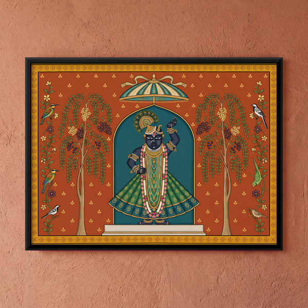 Shrinathji with Sandalwood Trees