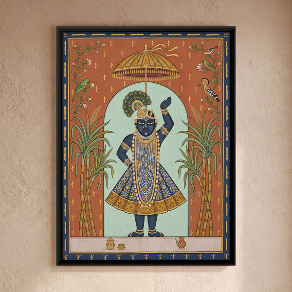 Shrinathji with Sugarcane