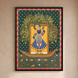 Nauka Vihar - Shrinathji's Boat Beneath a Mango Tree | Pichwai