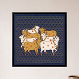 Herd of Cows on Geometric Triangle Ground