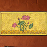 Lotus Plant in a Pond with Fish