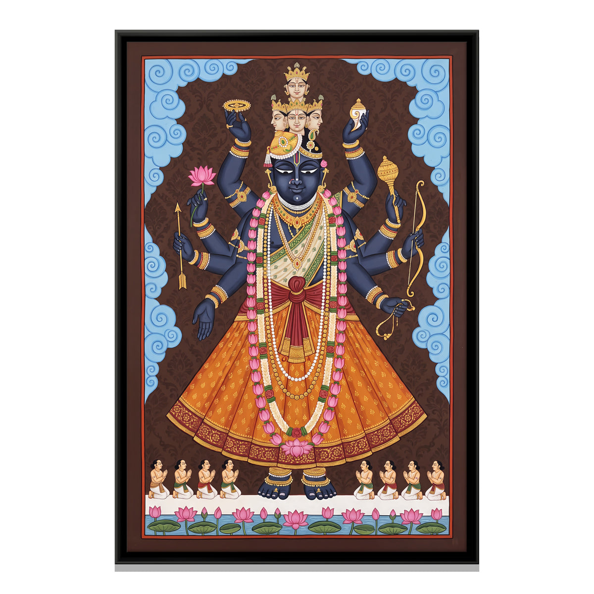 Vishwaroop Darshan - framed canvas print, front view
