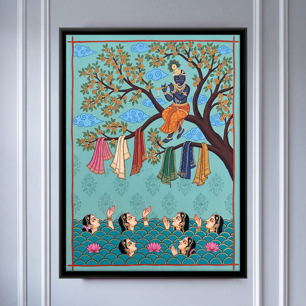 Shri Krishna Stealing the Gopis' Garments