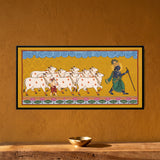 Shri Krishna Herding Cows in Procession