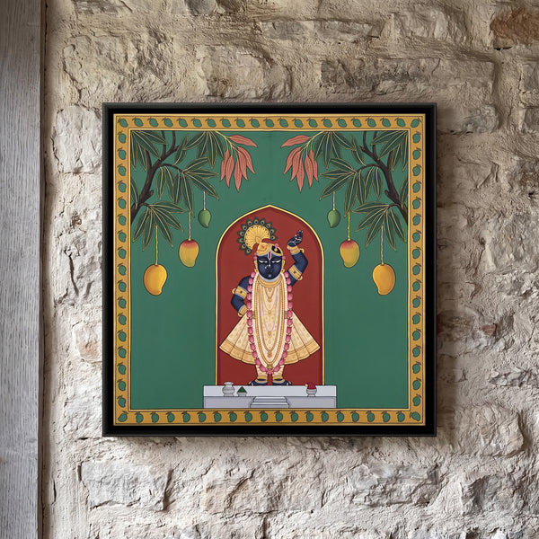 Shrinathji Standing Beneath Hanging Mangoes