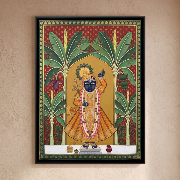 Shrinathji Standing in a Banana Grove