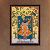 Shrinathji in Spring with Birds and Blossoms