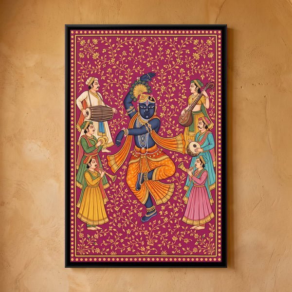 Krishna Dancing with Musicians