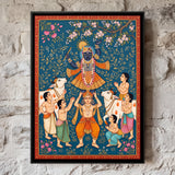 Shri Krishna on a Cowherd's Shoulders