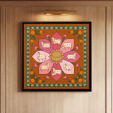 Cows on an Eight-Petalled Lotus