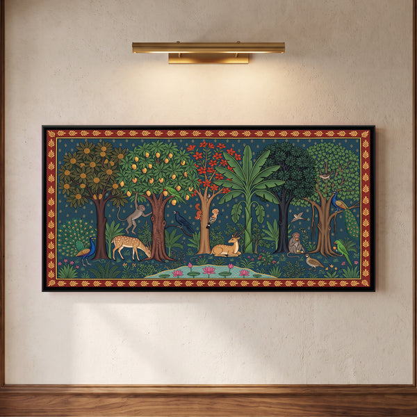 Fruit Grove with Deer and Monkeys