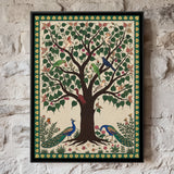 Peepal Tree with Peacocks