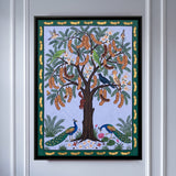 Tamarind Tree with Peacocks