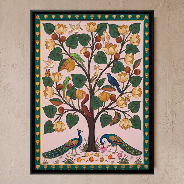 Flowering Tree with Peacocks
